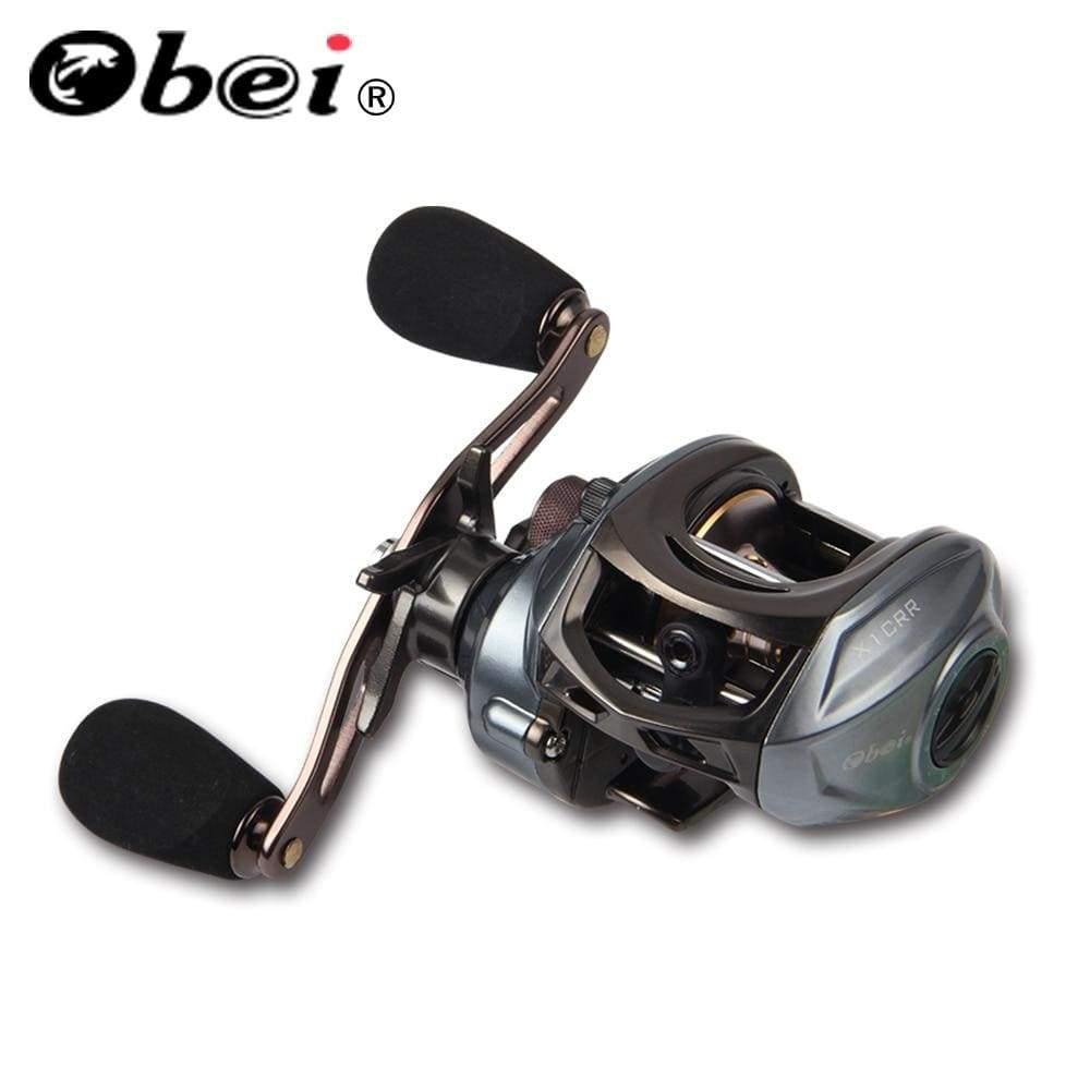 Planet Gates 12 / 2000 Series / left hand X1 CRL Plus Dual Brake System Baitcasting Reel 8KG Max Drag 11+1 BBs 6.3:1 High Speed Fishing Reel