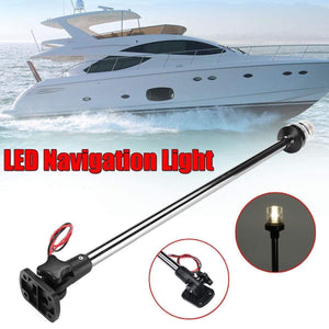 Planet Gates 12-24V 9.5''/ 16''/25" Fold Down Marine Boat LED Navigation Lights Marine Boat Yacht Stern Anchor Light LED Sailing Light Lamp
