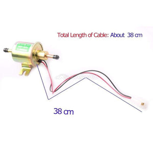 Planet Gates 12/24V HEP-02A Universal Electric Fuel Pump Low Pressure Bolt Fixing Wire Diesel Petrol For Boat Carburetor Motorcycle ATV Car