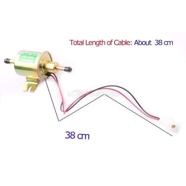 Planet Gates 12/24V HEP-02A Universal Electric Fuel Pump Low Pressure Bolt Fixing Wire Diesel Petrol For Boat Carburetor Motorcycle ATV Car