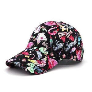 Planet Gates 12 / 56-58cm Outdoor Sport Baseball Cap Spring Summer Floral Print Adjustable Men Women Caps Fashion Hip Hop Hat