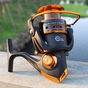 Planet Gates 12 / 7000 Series Fishing Reels Jigging Full Metal Spinning Reels EF1000-7000 12BB 5.2: 1 Fishing Reels Spinning Fishing Tools Accessories