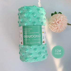 Planet Gates 12 / 70x100cm 70x100cm Minky Fabric For Sewing 30 Colors Super Soft Minky Dot Plush Fabric Eco-Friendly Polyester Handwork Fabric