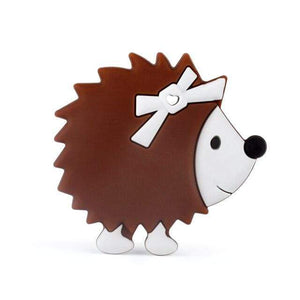 Planet Gates 12-Brown-1pc 1pc Hedgehog Silicone Teether Animal Cartoon Baby teething Necklace Chew Charms Baby Products Toddler Toys