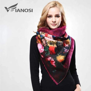 Planet Gates 12 / China / 185CM X 65CM Newest Design Bandana Printing Winter Scarf Women Shawls Thicken Warm Scarves Wool Brand Scarf Woman Wrap VA070