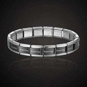 Planet Gates 12 / Each  1CM All 18PCS Theresa brand namination jewelry popular style stainless steel bracelet letter and stretch fashion bangle for everybody jewelry