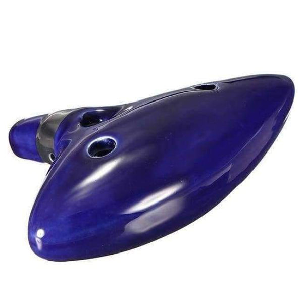 Planet Gates 12 Hole Ocarina Kiln-fired Ceramic Alto C Legend of Ocarina Flute Blue Instrument Woodwind Musical Instruments