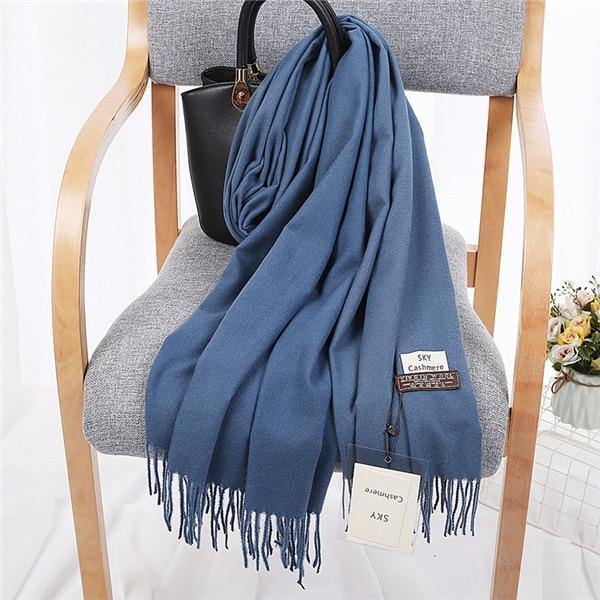 Planet Gates 12 Luxury Brand Winter Scarf Unisex  Female Male Wool Sky Cashmere Scarf Pashmina Tassels