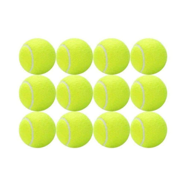 Planet Gates 12 Pack Tennis Balls Training Yellow Tennis Balls For Lessons Practice,Playing With Pets Tennis Accessories Carrying Bag