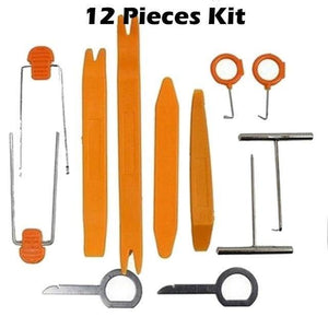 Planet Gates 12 Pcs Kit Car Repair Disassembly Tools Kit Car DVD Stereo Refit Kits Interior Plastic Trim Panel Dashboard Installation Removal Tool