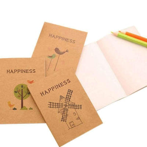 Planet Gates 12 pcs/lot 12x9cm Vintage Happiness Birds And Flower Min Diary Notebook Writing Pads Office School Supplies