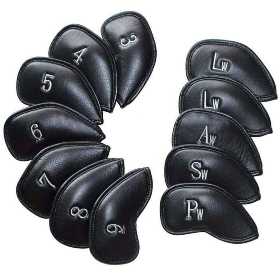 Planet Gates 12 PCS/Set Exquisite PU Golf Club Iron Head Covers Protector Golf Head cover Sets Iron Club Head Cover Accessories