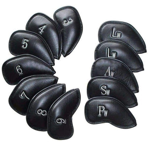 Planet Gates 12 PCS/Set Exquisite PU Golf Club Iron Head Covers Protector Golf Head cover Sets Iron Club Head Cover Accessories