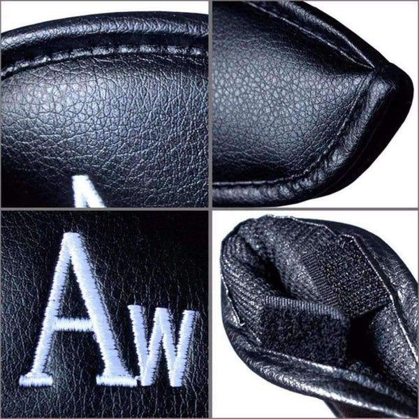 Planet Gates 12 PCS/Set Exquisite PU Golf Club Iron Head Covers Protector Golf Head cover Sets Iron Club Head Cover Accessories