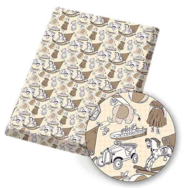 Planet Gates 12 Polyester Cotton Fabric Facial Expression Printed Fabric Sewing Home Textile Cloth Garment Bag Material 45*145cm 80g/pc