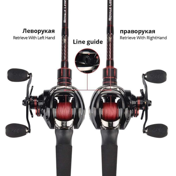 Planet Gates 12 / Right Hand / China Royale Legend Baitcasting Reel 11+1 Ball Bearings 7.0:1 Gear Ratio Fishing Reel Magnetic And Centrifugal Dual Brake