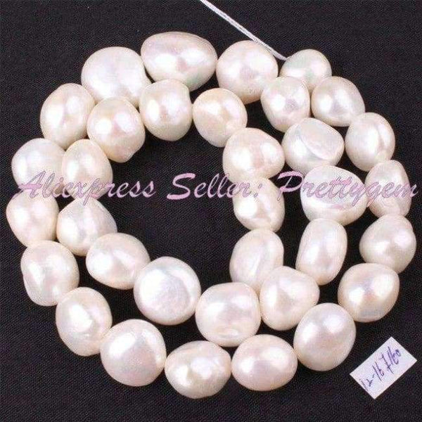 Planet Gates 12 to 15mm 3-4,5-7,6-8,8-9,9-11mm Irregular White Freshwater Pearl Natural Stone Beads For DIY Necklace Jewelry Making 14.5" Free Shipping