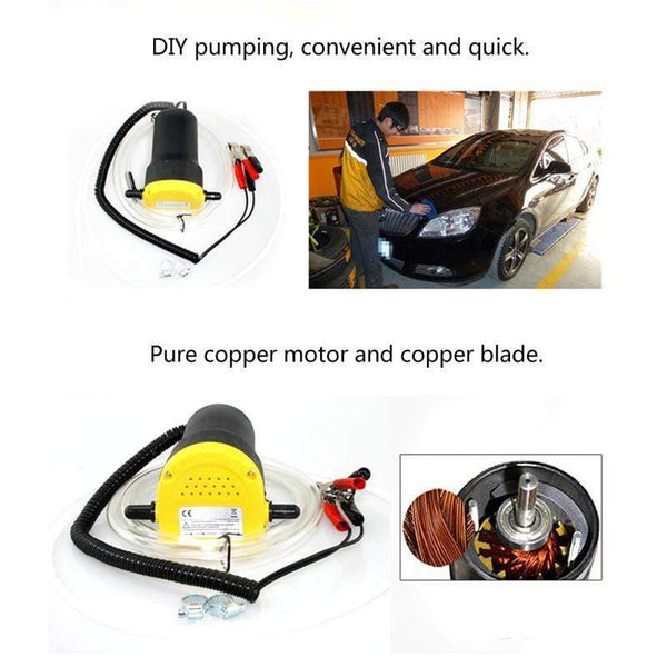 Planet Gates 12 V Car Electric Oil Extractor Transfer Pump Oil/Crude Oil Fluid Suction Pump Mini Fuel Engine Oil Extractor Transfer Pump