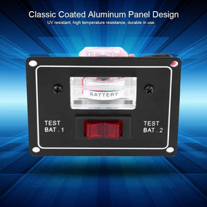 Planet Gates 12 Volt Voltmeter Battery Condition Test Switch Dual Test Meter/Gauge Universal for Boat Marine Caravan Auto Replacement Parts