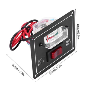 Planet Gates 12 Volt Voltmeter Battery Condition Test Switch Dual Test Meter/Gauge Universal for Boat Marine Caravan Auto Replacement Parts