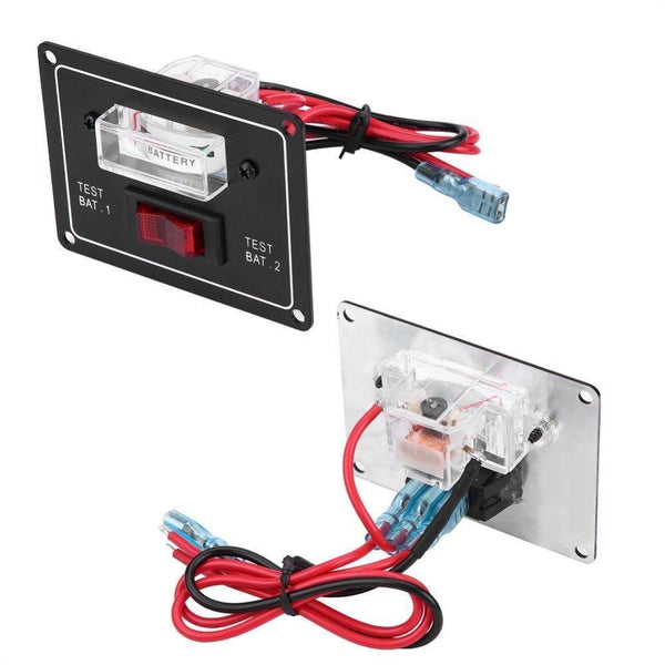 Planet Gates 12 Volt Voltmeter Battery Condition Test Switch Dual Test Meter/Gauge Universal for Boat Marine Caravan Auto Replacement Parts