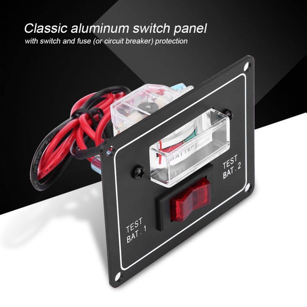 Planet Gates 12 Volt Voltmeter Battery Condition Test Switch Dual Test Meter/Gauge Universal for Boat Marine Caravan Auto Replacement Parts