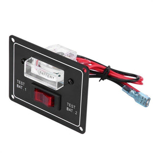 Planet Gates 12 Volt Voltmeter Battery Condition Test Switch Dual Test Meter/Gauge Universal for Boat Marine Caravan Auto Replacement Parts