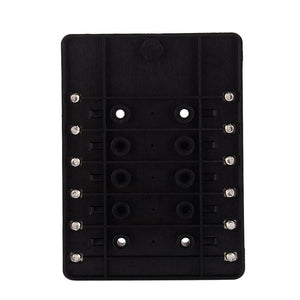 12 Way Blade Fuse Box Holder Fuse Blocks with Red LED Indicator 10Pcs Fuses 10Pcs Terminals for Car Boat Caravan Truck 12V 24V