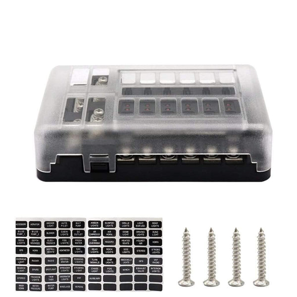 12 Way Blade Fuse Holder Box Block Car Vehice Boat Circuit ATO ATC 32V