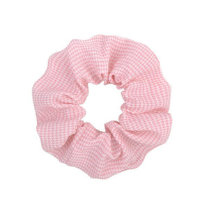 Women Vintage Hair Scrunchie Dot Plaid Hair Rope Girls Elastic Hair Band Ponytail Holder Striped Rubber Band Hair Accessories