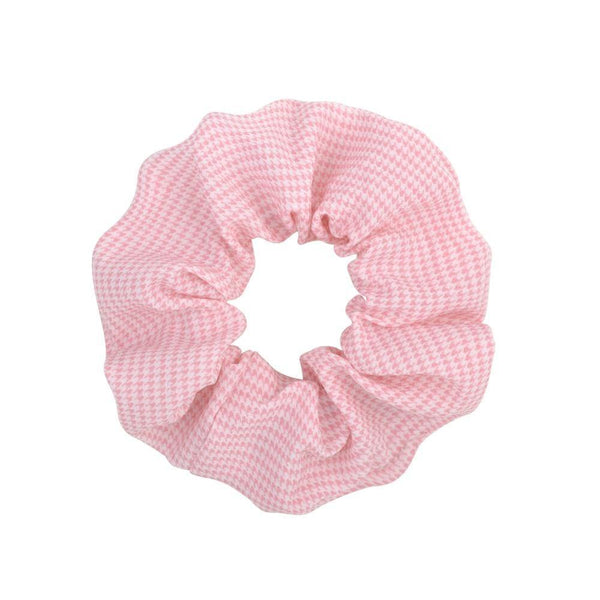 Women Vintage Hair Scrunchie Dot Plaid Hair Rope Girls Elastic Hair Band Ponytail Holder Striped Rubber Band Hair Accessories