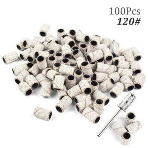 Planet Gates 120 100pcs NO Box 2 100pcs 80''/120''/180" Nail Art Sanding Bands Gel Polish Remover Tool Accessory for Electric Nail Machine Nail Drill Bits