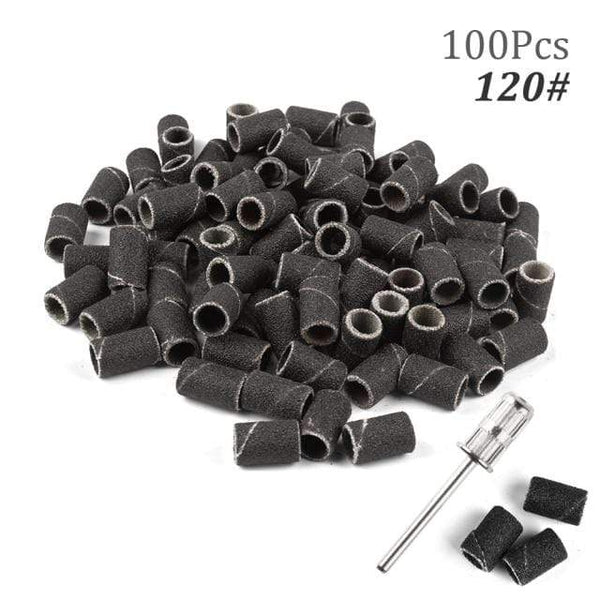 Planet Gates 120 100pcs NO Box 3 100pcs 80''/120''/180" Nail Art Sanding Bands Gel Polish Remover Tool Accessory for Electric Nail Machine Nail Drill Bits