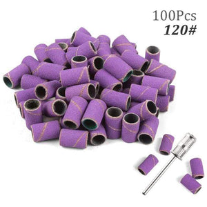 Planet Gates 120 100pcs NO Box 4 100pcs 80''/120''/180" Nail Art Sanding Bands Gel Polish Remover Tool Accessory for Electric Nail Machine Nail Drill Bits