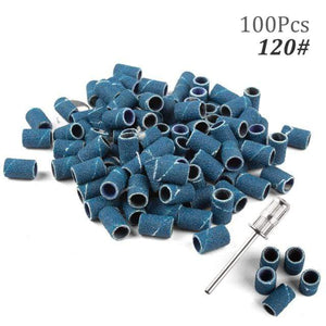 Planet Gates 120 100pcs NO Box 6 100pcs 80''/120''/180" Nail Art Sanding Bands Gel Polish Remover Tool Accessory for Electric Nail Machine Nail Drill Bits