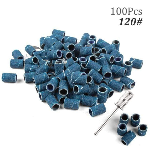 Planet Gates 120 100pcs NO Box 6 100pcs 80''/120''/180" Nail Art Sanding Bands Gel Polish Remover Tool Accessory for Electric Nail Machine Nail Drill Bits