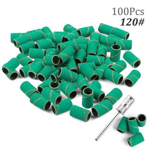 Planet Gates 120 100pcs NO Box 7 100pcs 80''/120''/180" Nail Art Sanding Bands Gel Polish Remover Tool Accessory for Electric Nail Machine Nail Drill Bits