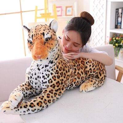 Planet Gates 120 cm / 1 30-120cm Big Leopard Panther Plush Toys Giant White Tiger Black Panther Soft Stuffed Animal Pillow Animal Doll Toys For Children
