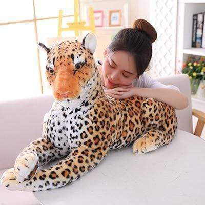 Planet Gates 120 cm / 2 30-120cm Giant Black Leopard Panther Plush Toys Soft Stuffed Animal Pillow Animal Doll Yellow White Tiger Toys For Children
