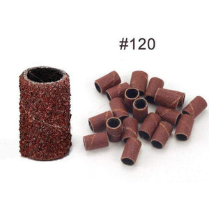 Planet Gates 120 Grit 100pcs Machine Nail Drill Bits Zebra Sanding Bands Foot Care Polishing Manicure Gel Polish Remover Replacement Tools Cutter