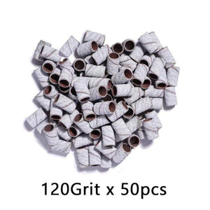 Planet Gates 120 grit 50pcs 2 Nail Drill Bits Foot Care Polishing Manicure Gel Polish Remover Replacement Tools Cutter Zebra Sanding Bands