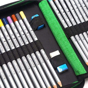 Planet Gates 120 Holes pens Pencils writing Large Portable Bag Leather Capacity Pencil box For Students Painting Sketch Art Supplies etui