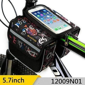 Planet Gates 12009N01    57 / China Cycling Bike Front Frame Bag Tube Pannier Double Pouch for Cellphone Bicycle Accessories Riding Bag