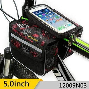 Planet Gates 12009N03      50 / China Cycling Bike Front Frame Bag Tube Pannier Double Pouch for Cellphone Bicycle Accessories Riding Bag