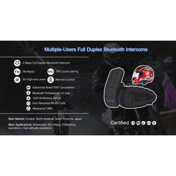 Planet Gates 1200m EJEAS E6 Motorcycle Communication System Vox Bluetooth Motorcycle Intercom Moto Helmet Headset Motorradhelm Bluetooth