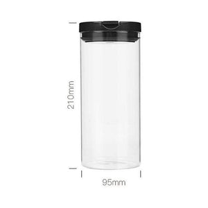 600ML/900ML/1200ML Korean Glass Coffee Beans Jars For Spices Food Storage Transparent Tea/Sugar Box Kitchen Containers