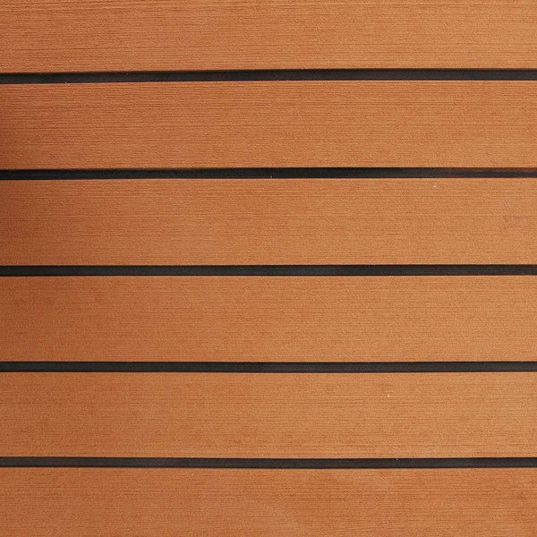 Planet Gates 120cmx240cmx5mm Self Adhesive EVA Foam Faux Teak Sheet Boat Yacht Synthetic Teak Decking Brown and Black Wholesale