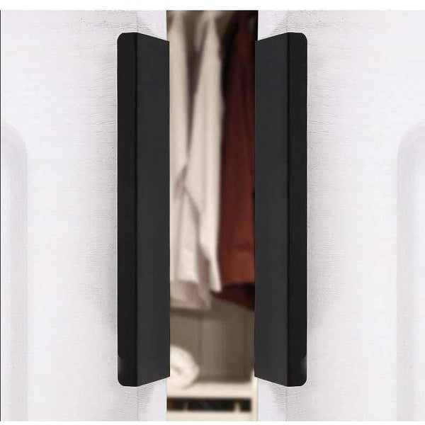 Planet Gates 120mm KAK Fashion Black Hidden Cabinet Handles Zinc Alloy Kitchen Cupboard Pulls Drawer Knobs Furniture Bedroom Door Handle Hardware