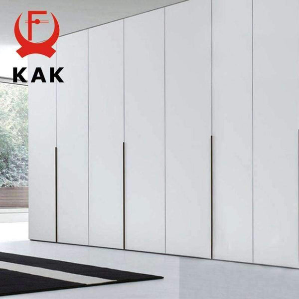 Planet Gates 120mm KAK Fashion Black Hidden Cabinet Handles Zinc Alloy Kitchen Cupboard Pulls Drawer Knobs Furniture Bedroom Door Handle Hardware