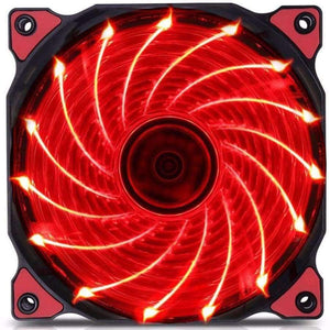 Planet Gates 120mm LED Ultra Silent Computer PC Case Fan 15 LEDs 12V With Rubber Quiet Molex Connector Easy Installed Fan High Quality!